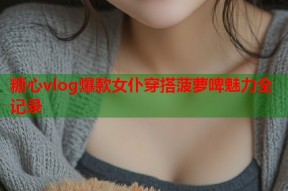 糖心vlog爆款女仆穿搭菠萝啤魅力全记录