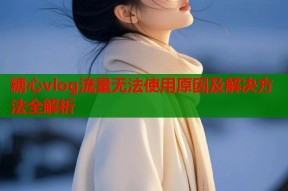 糖心vlog流量无法使用原因及解决方法全解析