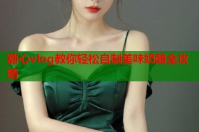 糖心vlog教你轻松自制美味奶酪全攻略