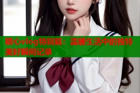 糖心vlog特别篇：温暖生活中的独特美好瞬间记录