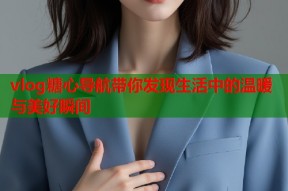 vlog糖心导航带你发现生活中的温暖与美好瞬间