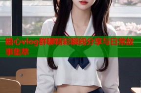 糖心vlog群聊精彩瞬间分享与日常故事集萃