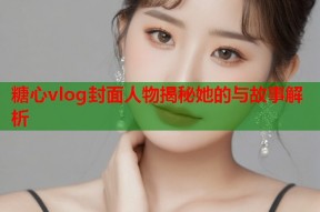糖心vlog封面人物揭秘她的与故事解析