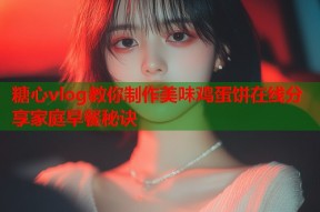 糖心vlog教你制作美味鸡蛋饼在线分享家庭早餐秘诀