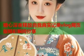 糖心深夜释放自我真实记录vlog网页版精彩瞬间分享