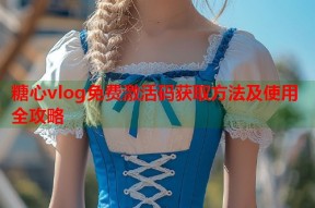 糖心vlog免费激活码获取方法及使用全攻略
