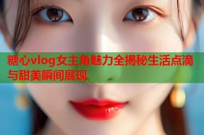糖心vlog女主角魅力全揭秘生活点滴与甜美瞬间展现