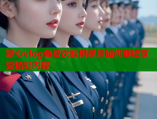 糖心vlog免费次数用尽后如何继续享受精彩内容  第1张