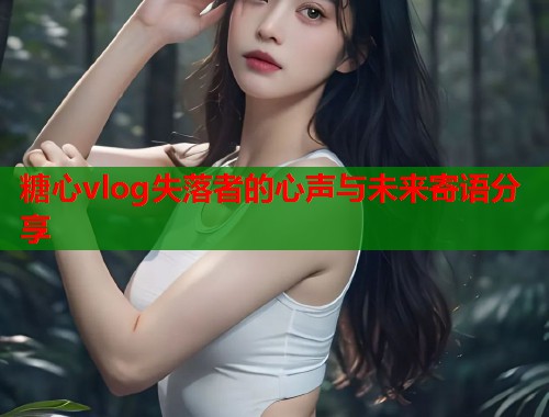 糖心vlog失落者的心声与未来寄语分享  第1张